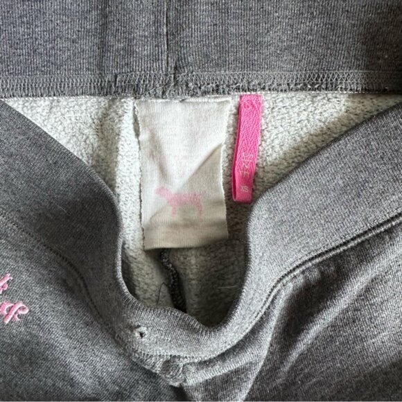 Victoria's Secret PINK | Vintage Grey and Pink Skull Joggers | Size Extra Small - Picture 7 of 12